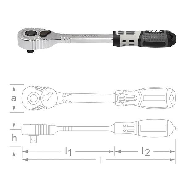 在庫限り ドイツ老舗工具メーカー正規品 特別価格】 マタドール (3/8SQ