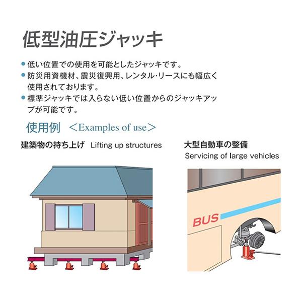 MASADA マサダ製作所 オイルジャッキ低床 15t MHB-15｜ehimemachine｜10