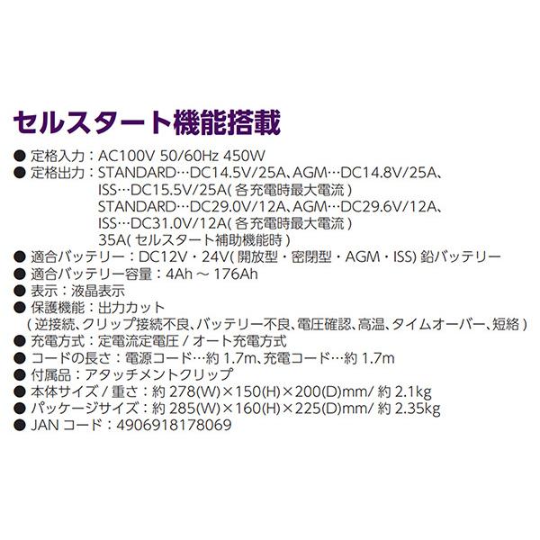 んあ 確認ページ メルテック 大自工業 ウルトラパルス充電器 MP-330 12V/24V対応