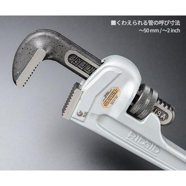RIDGID リジッド 31095 814 アルミストレートパイプレンチ 全長350mm