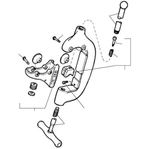 RIDGID E-1176 パイプハンドル F/44-S 35030｜ehimemachine