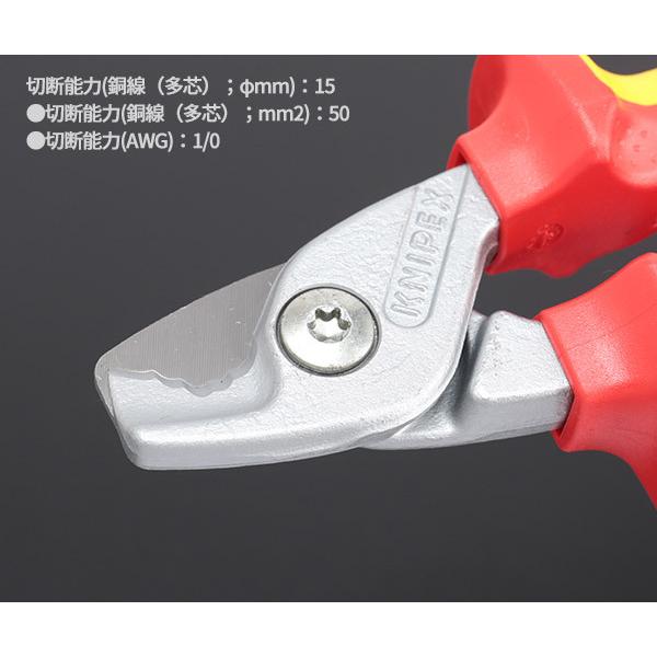 【在庫セール】クニペックス ステップカット 絶縁1000Vケーブルカッター 16 Amazon.co.jp: KNIPEX クニペックス StepCutステップカット 1000V絶縁