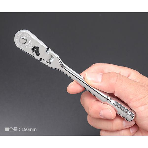 NEPROS NBR290F 全長150mm 6.3sq.フレックスラチェットハンドル NEPROS NBR290F 全長150mm 6.3sq.フレックスラチェットハンドル