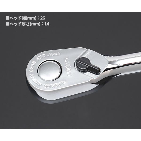 nepros NEPROS 9.5sq. ロングラチェットハンドル NBR390AL 全長 nepros NEPROS 9.5sq. ロングラチェットハンドル NBR390AL 全長