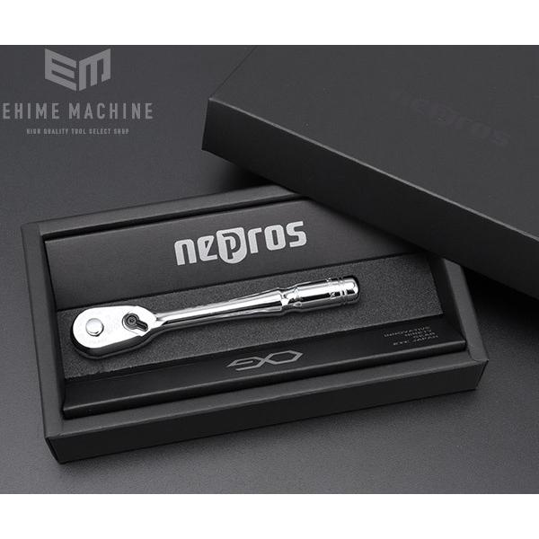 NEPROS NBRC390 全長125mm 9.5sq.コンパクトラチェットハンドル ネプロス｜ehimemachine｜08