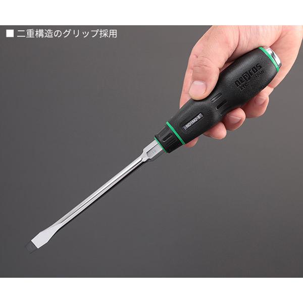 NEPROS ND1M2-8 先端幅8mm 樹脂柄マイナスドライバ貫通タイプ ネプロス 