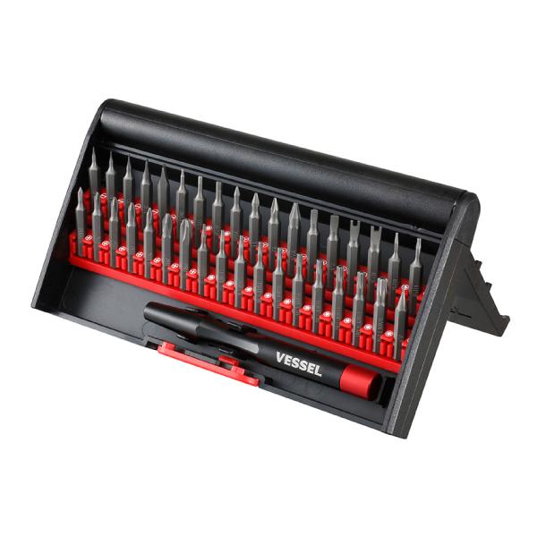 木製ホーン➕ドライバー　ペア VESSEL（ベッセル） 精密差替ドライバー36本組 No.9836 精密機器