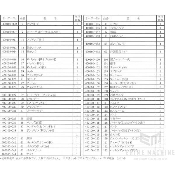 メーカー直送品] 長崎ジャッキ NSP-15用部品【Vパッキン押ネジ(SW付