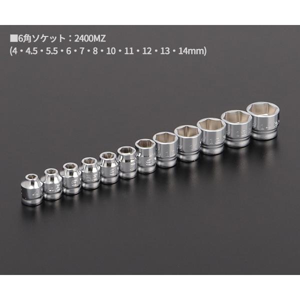 Ko-ken（コーケン） Z-EAL 6.3sq.ソケットセット26ヶ組 1/4(6.35mm