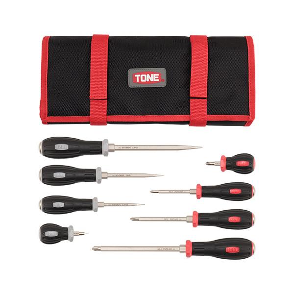Dowhite 5個セット 楽天市場】TONE パワーグリップドライバーセット 8本組 布袋付き