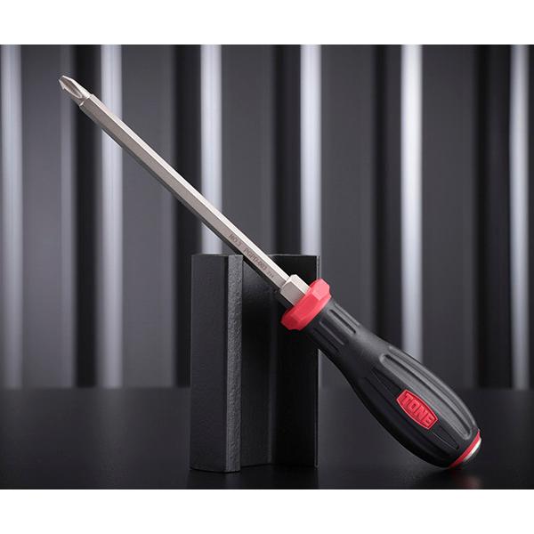 TONE パワーグリップドライバー(貫通) (+)No.3 (PGPD-003)(4953488306590) トネ | TONE