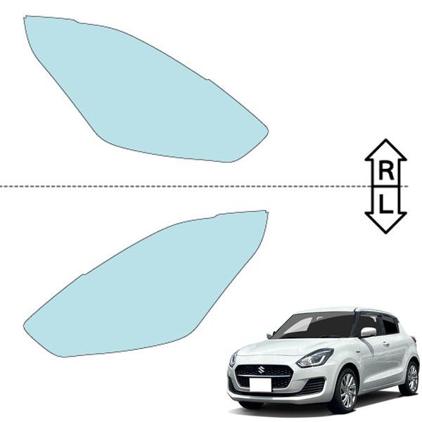 カット済みヘッドライトプロテクションフィルム  スズキ スイフト ハイブリッド (H29.1-R2.4) (ZC53S型/ZD53S型) (PH0814L1705A0SA)の画像