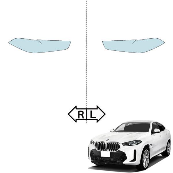 カット済みヘッドライトプロテクションフィルム  BMW X6 (R5.4-) (12EY30S型／42EX44型) (PH3036K2305A0SA)の画像