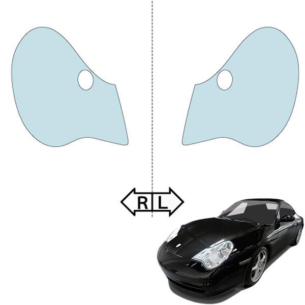 カット済みヘッドライトプロテクションフィルム ポルシェ 911 (H13.9