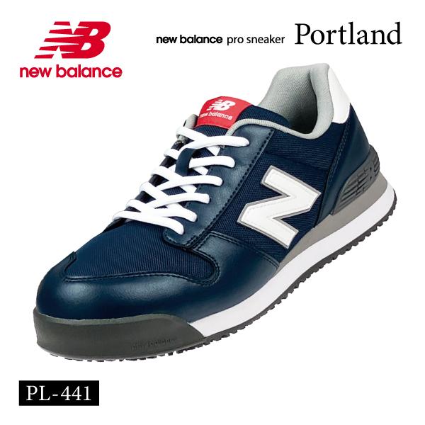 新品未使用　new balance PL-441 ネイビー/ホワイト 27.5㎝ New Balance（ニューバランス） 安全靴 PL-441 MF Portland ネイビー