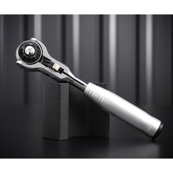 TONE ショートスイベルラチェットハンドル(ホールドタイプ) 歯数144枚相当 差込角6.35mm 全長150mm (RH2VHS)(4953488317121) トネ の商品画像