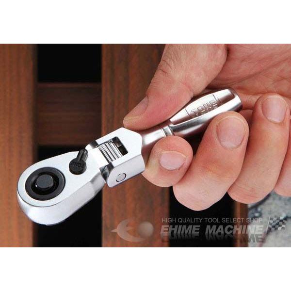 TONE 9.5sq. ショート首振ラチェットハンドル ホールドタイプ TONE 9.5sq. ショート首振ラチェットハンドル ホールドタイプ