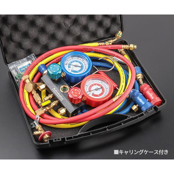 Autobahn R1234yf ゲージマニホールドキット 缶チャージ対応 (RM-411YF