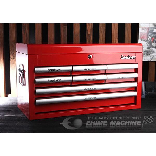 [メーカー直送業者便]SEEDNEW シーズニュー 8引出しツールチェスト（レッド） S-R908