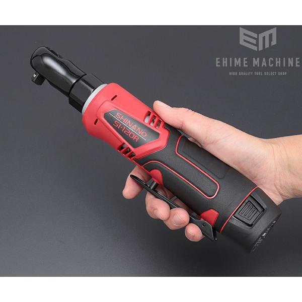 信濃機販 SHINANO SI-120R 9.5sq. コードレス電動ラチェット 信濃機販 SHINANO SI-120R 9.5sq. コードレス電動ラチェット