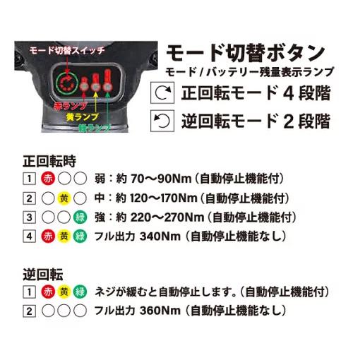 信濃機販 SHINANO SI-166W-1 12.7sq. 10.8Vコードレスインパクト 信濃機販 SHINANO SI-166W-1 12.7sq. 10.8Vコードレスインパクト