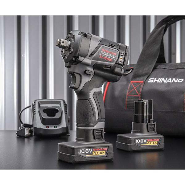 信濃機販 SHINANO SI-166W 12.7sq. 10.8Vコードレスインパクト 信濃機販 SHINANO SI-166W 12.7sq. 10.8Vコードレスインパクト