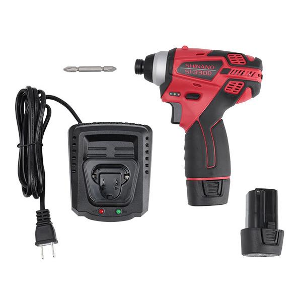 信濃機販 10.8V コードレスインパクトドライバー 電池パック2個 信濃機販 10.8V コードレスインパクトドライバー 電池パック2個