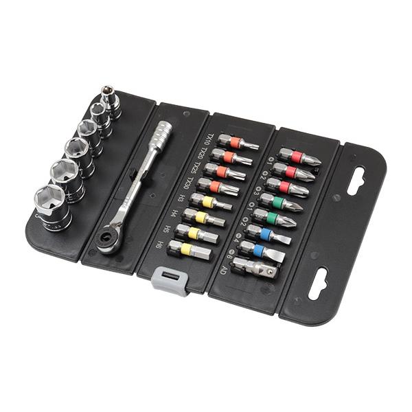 ラクトクレンズ2本セット SIGNET（シグネット） ロールチョイス 23PC 1/4SQソケット&ビット