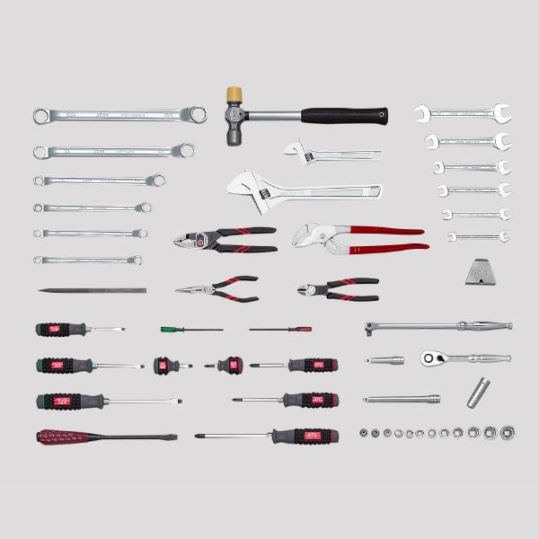 KTC SK3482S 9.5sq.工具セット 片開きメタルケースタイプ 48点