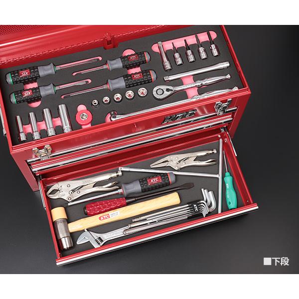 新作 大人気 KTC 京都機械工具 工具セット 両開きメタルケース