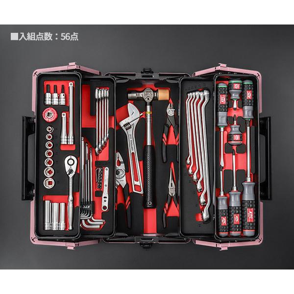 KTC 2025SK限定カラー SK35625WZCP 9.5sq. 工具セット 56点 京都 KTC 2025SK限定カラー SK35625WZCP 9.5sq. 工具セット 56点 京都