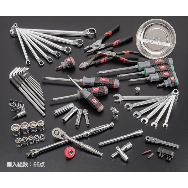 KTC 【特典付】KTC SK36626XBK 9.5sq. 工具セット 66点 京都機械工具