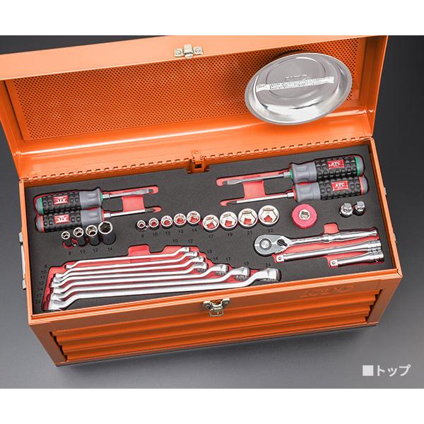 きき2点セット KTC 【特典付】2026SK限定カラー KTC SK36626XCR 9.5sq. 工具セット 66