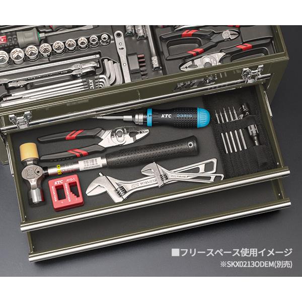 KTC KTC 9.5sq. 工具92点セット 樹脂成型トレイ付 ケース無し