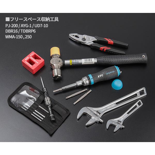 KTC KTC 9.5sq. 工具92点セット 樹脂成型トレイ付 ケース無し