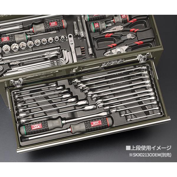 KTC KTC 9.5sq. 工具92点セット 樹脂成型トレイ付 ケース無し