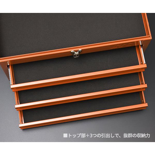KTC 【限定カラー】KTC 工具箱 SKX0223CR ツールチェスト(3段3引出し