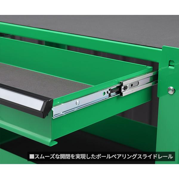 KTC ツールワゴン SKX2613GRST マラカイトグリーン 収納 ツール 作業台 