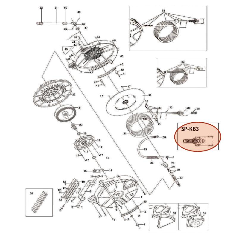 部品・代引き不可] 三協リール SHS-210A/S-295ZS用パーツ