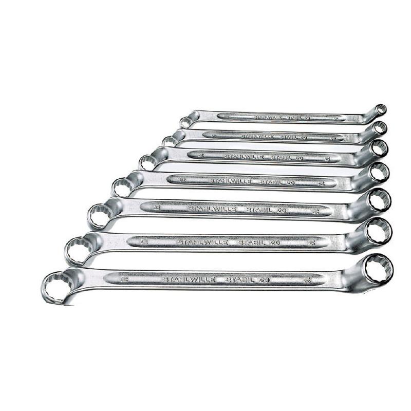 Stahlwille 20/10 75゜オフセットメガネレンチ10本セット-