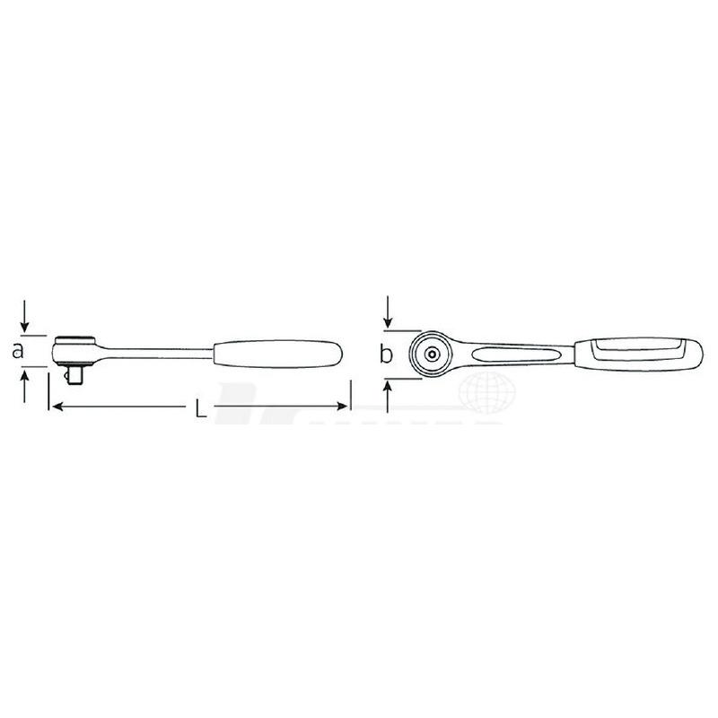 STAHLWILLE 415QRN (1/4SQ)80ギア ラチェットハンドル(11111020) スタビレー