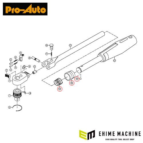 公式パーツ Fストラット ヒダリ1点のみ【X3】 部品・代引き不可] Pro-Auto ラチェットヘッドリペアキット STR-F3RK3
