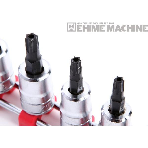 KTC ショートイジリ止めトルクスビットセット 差込角9.5mm(9.5sq.)(3/8