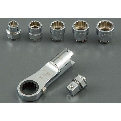 京都機械工具 KTC 交換式 ラチェットめがねヘッドセット MR147 4978 KTC 交換式用 ラチェットメガネヘッドセット (TGX13MR147) 京都機械