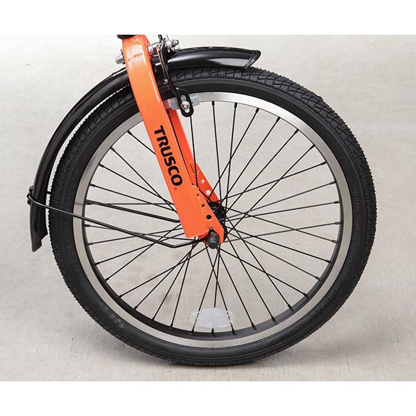 TRUSCO中山 TRUSCO 災害時用ノーパンク自転車 空気入れ不要
