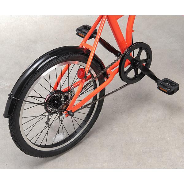 オレンジ 折りたたみ自転車 トラスコ　& 自転車カバー オレンジ 折りたたみ自転車 トラスコ & 自転車カバー