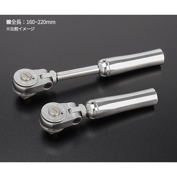 TOP 首振り伸縮ラチェットハンドル 差込角12.7mm SR-4 トップ工業