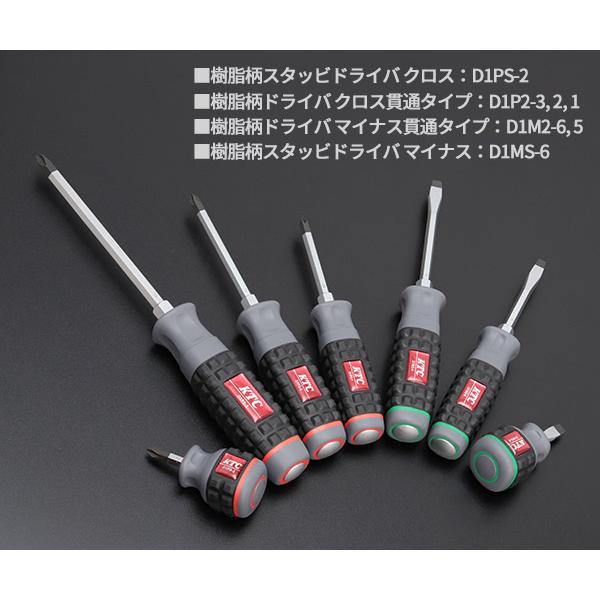 KTC 樹脂柄ドライバセット 貫通タイプ （7本組） TPMD-7P 工具 京都