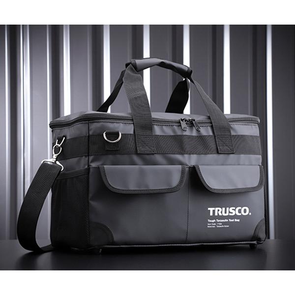 正規品送料無料 TRUSCO サービス TOUGHターポリンツールバッグ ブラック トラスコ TTBA-BK
