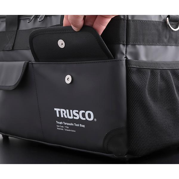 TRUSCO中山 TRUSCO TOUGHターポリンツールバッグ ブラック TTBA TRUSCO中山 TRUSCO TOUGHターポリンツールバッグ ブラック TTBA